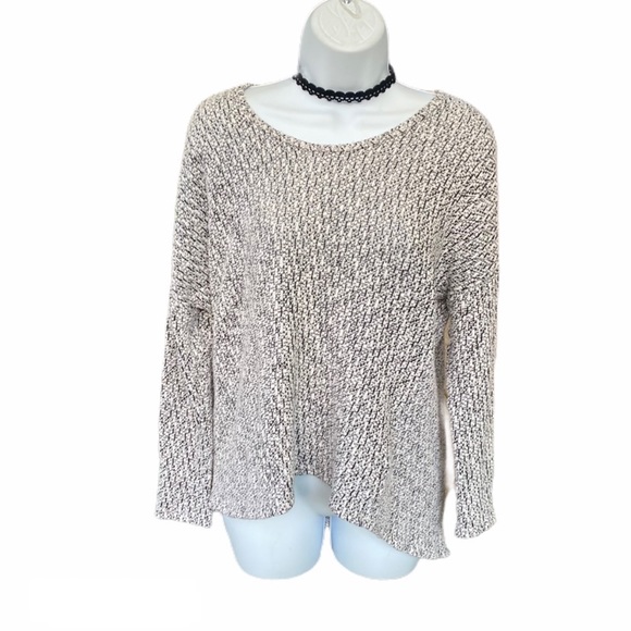 Down East Cozy Knitted Gray Soft Crew Neck Sweater - Picture 1 of 6